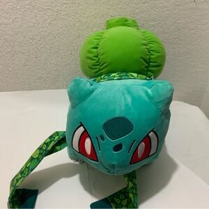 Pokemon Build A Bear Plush Bulbasaur Scarf Hat sound stuffed doll 18”